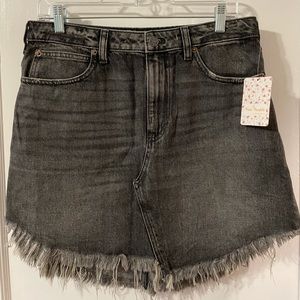 Free People Bailey Denim Mini Skirt
